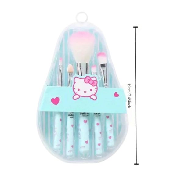 HELLO KITTY 5Pc High-Quality Makeup Brush Set NWT!! Available in 3 Colors - Picture 5 of 12